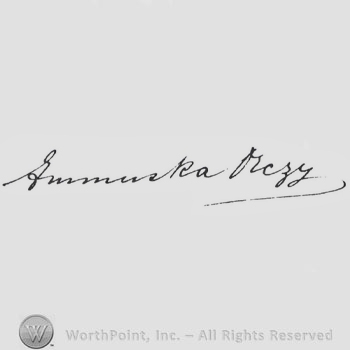 Signature: Baroness Emmuska Orczy.