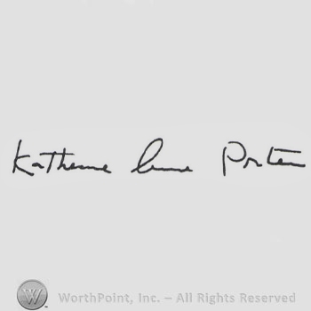 Signature: Katherine Anne Porter.