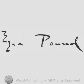Signature: Ezra Pound.