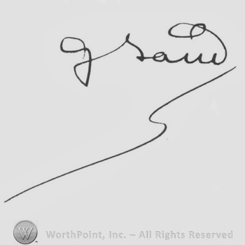 Signature: George Sand.