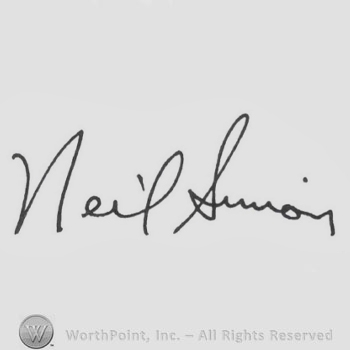 Signature: Neil Simon.