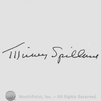 Signature: Mickey Spillane.