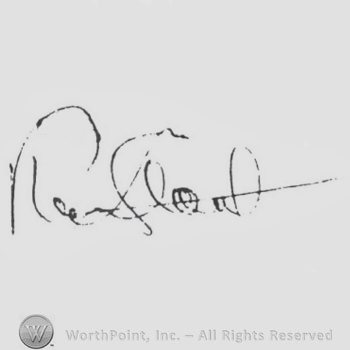 Signature: Rex Stout.