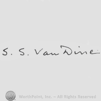 Signature: S. S. Van Dine.