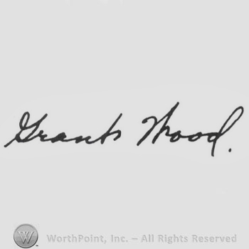 Signature: Grant Wood.