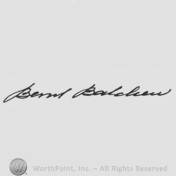 Signature: Bernt Balchen.