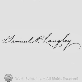 Signature: Samuel Pierpont Langley.