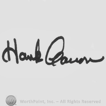 Signature: Hank Aaron.