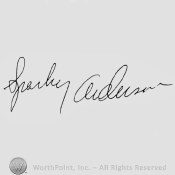 Signature: Sparky Anderson.