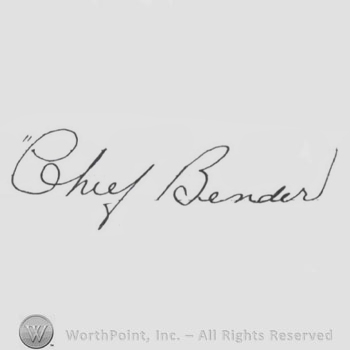 Signature: Chief Bender.