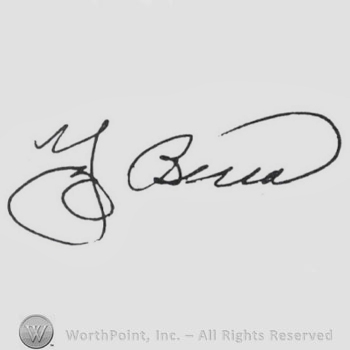Signature: Yogi Berra.