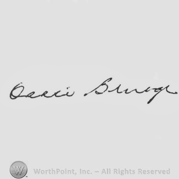 Signature: Ossie Bluege.