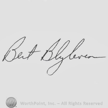 Signature: Bert Blyleven.