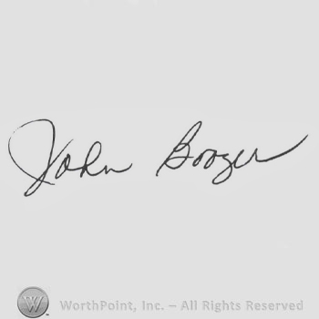 Signature: John Boozer.