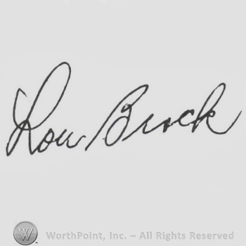 Signature: Lou Brock.