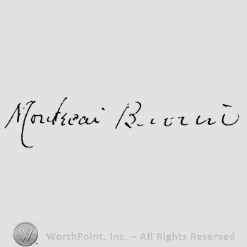 Signature: Mordecai Brown.