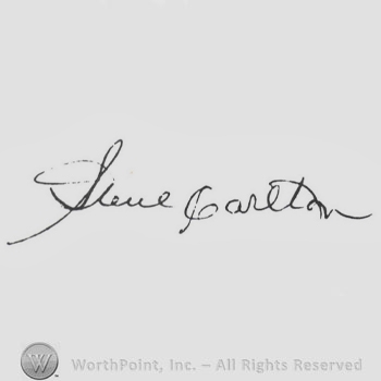 Signature: Steve Carlton.