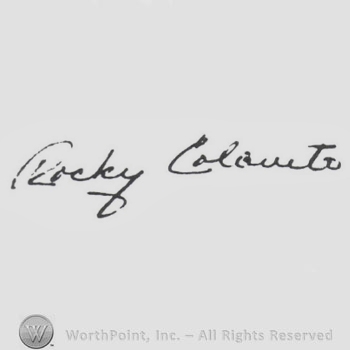 Signature: Rocky Colavito.