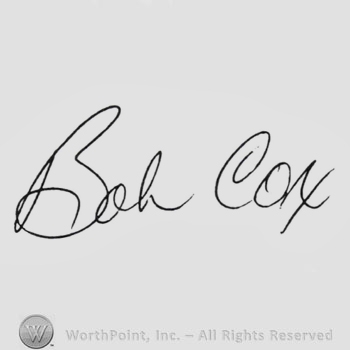Signature: Bob Cox.