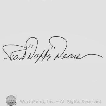 Signature: 'Daffy'' Dean.