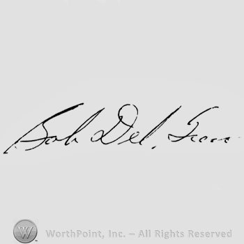 Signature: Bobby Del Greco.