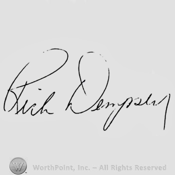 Signature: Rick Dempsey.