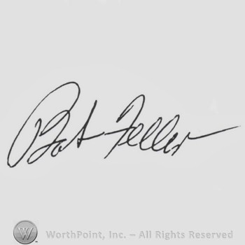 Signature: Bob Feller.