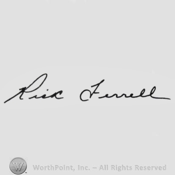 Signature: Rick Ferrrell.