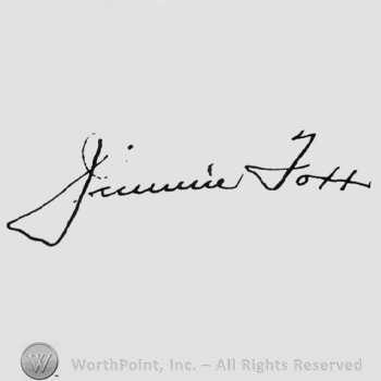 Signature: Jimmie Foxx.