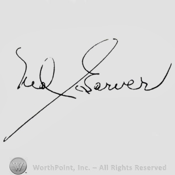 Signature: Ned Garver.