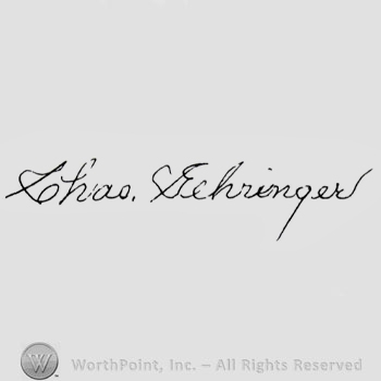 Signature: Charles Gehringer.