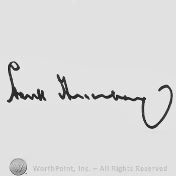 Signature: Hank Greenberg.