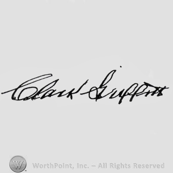Signature: Clark Griffith.