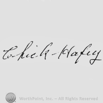 Signature: 'Chick'' Hafey.