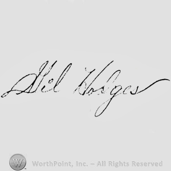 Signature: Gil Hodges.