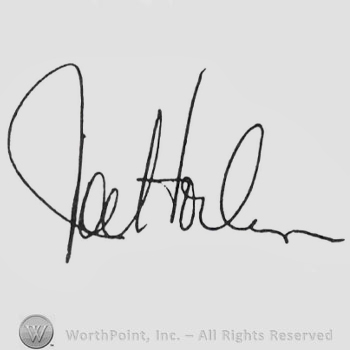 Signature: Joel Horlen.