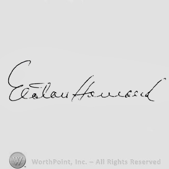 Signature: Elston Howard.