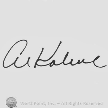 Signature: Al Kaline.