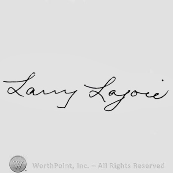 Signature: Larry Lajoie.