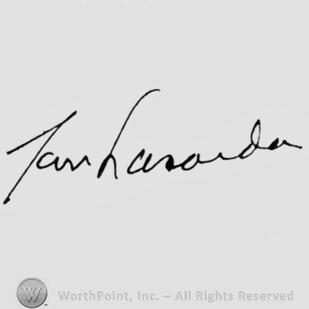 Signature: Tommy Lasorda.