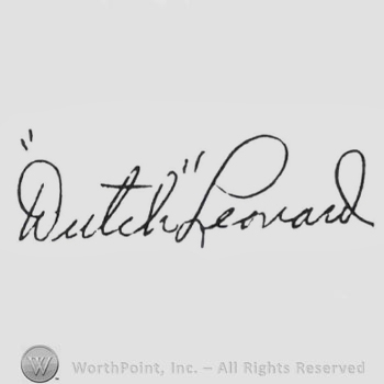 Signature: 'Dutch'' Leonard.