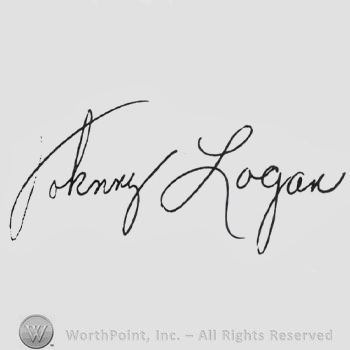Signature: Johnny Logan.