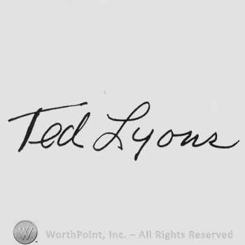 Signature: Ted Lyons.