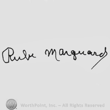 Signature: 'Rube '' Marquard.
