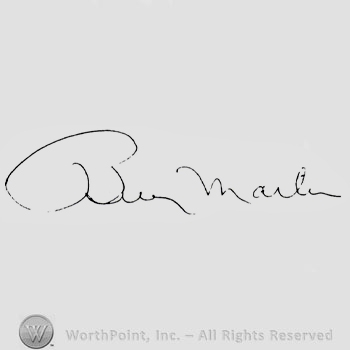 Signature: Billy Martin.