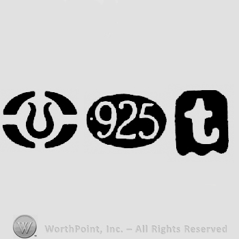 Import Mark and Sterling Standard Silver 925 and date-letter t
