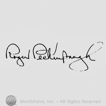 Signature: Roger Peckinpaugh.