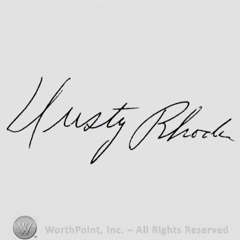 Signature: Dusty Rhodes.