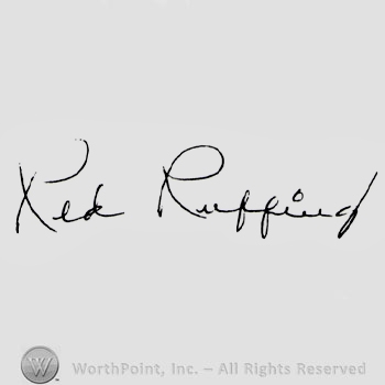 Signature: Red Ruffing.