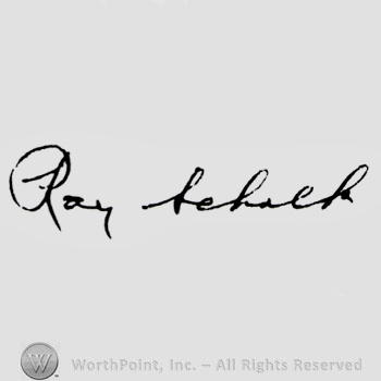 Signature: Ray Schalk.